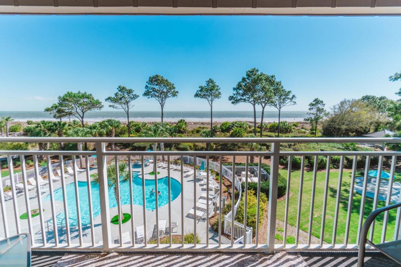 Stunning Views!!-Oceanfront Villa-Heated Pool-Private Balcony-Tiki Bar-Walk To Coligny Plaza Hilton Head Island Exterior foto